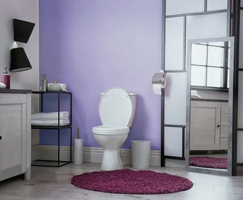 Miniatura 6 de Papel tapiz morado de despegar y pegar de 197" x 17.7" pulgadas, papel tapiz de color sólido, papel de contacto autoadhesivo removible para cubrir
