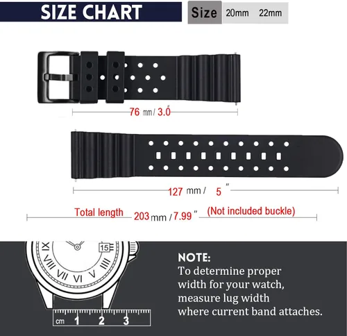 Miniatura 4 de Carty Correas de reloj de silicona de liberación rápida para hombres y mujeres, de alta calidad, impermeables, 0.787in, 0.866in, 0.945in, correas