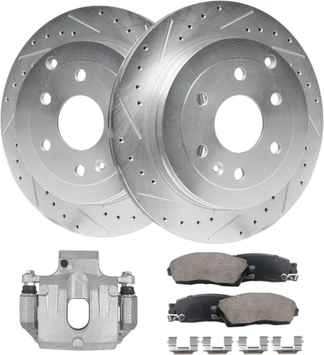 Miniatura 96 de Detroit Axle - Rotores de freno para Ford Mustang 2015, 2016, 2017, 2018, 2019, 2020, 2021, 2022, 2023, repuesto de rotores de freno de disco