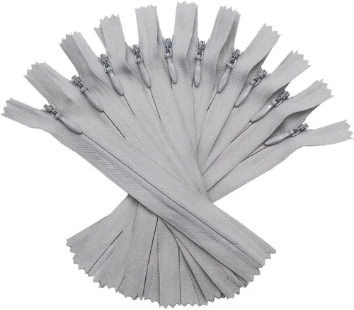 Miniatura 8 de YaHoGa 10 cremalleras invisibles de 4 pulgadas ocultan cremalleras para costura, vestidos, prendas, ropa, almohadas, sastres, manualidades