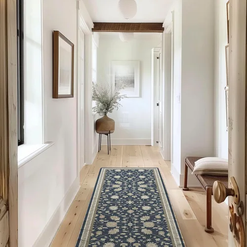 Miniatura 50 de EVERGRACE Alfombras de área para entrada, 2 x 3, de lana sintética, estilo bohemio, floral, para interiores y exteriores, alfombras pequeñas