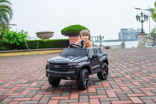 Miniatura 7 de Vehículos eléctricos para niños con batería de 12 V, 4 ruedas eléctricas, autos de juguete para niños de 1-3-5-8 años para conducir con control Negro