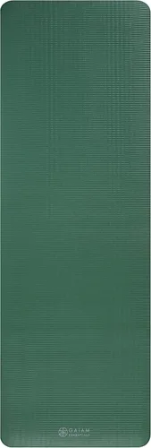 Miniatura 10 de Gaiam Essentials - Alfombrilla de yoga y pilates, fitness y ejercicio de 2/5 pulgadas de grosor (0.394 in) con correa de transporte fácil de Verde