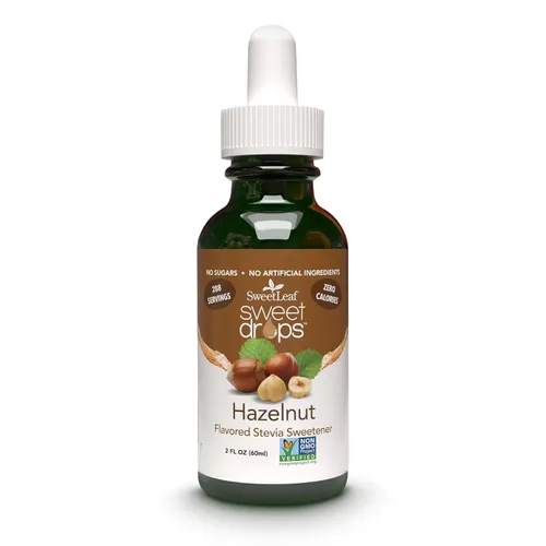 SweetLeaf Sweet Drops - Edulcorante líquido de stevia con sabor, extracto de stevia orgánico, cero calorías, sin gluten, apto para keto, sin OGM,