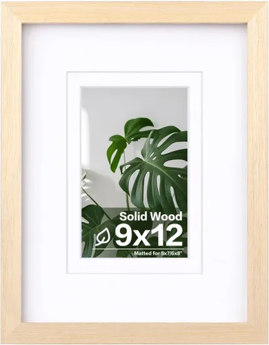 Miniatura 143 de Egofine - Portarretratos de 4 x 6 pulgadas, de madera maciza con plexiglás, para fotos de 3.5 x 5 con paspartú o de 4 x 6 sin paspartú, para colocar