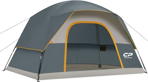 Miniatura 16 de CAMPROS CP Camping Tent 2/4/6 Person, Waterproof Windproof Double Layer Dome Tent, Easy Setup with Large Mesh Windows & Wide Door for Outdoor