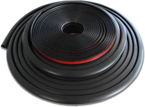 Miniatura 8 de Combo de gomas negras deslizables para caravanas 018-312-EKD y 018-341 EK Limpiaparabrisas D-Seal de 1 x 15/16 x 35 pies y base de sello de 1/2