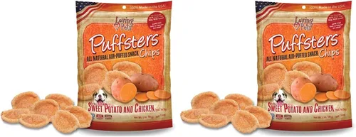 Miniatura 5 de Loving Pets Puffsters - Golosinas de pollo y plátano para perros (4 onzas), (5110)