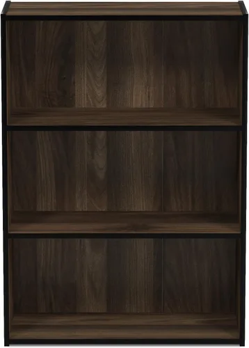 Miniatura 7 de Furinno Pasir - Estantería abierta de 3 niveles, color nogal (Columbia Walnut)