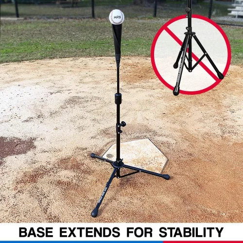Miniatura 4 de Hit Run Steal Camiseta de béisbol y softbol portátil resistente, configuración de plegado rápido, mejora tu precisión de bateo con entrenamiento