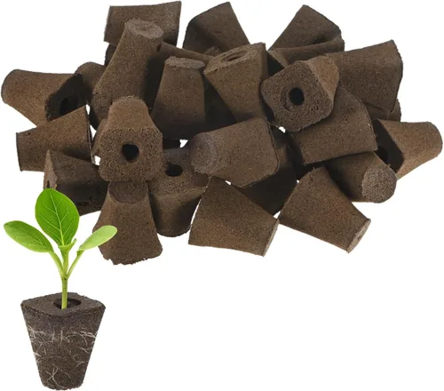 Miniatura 9 de M METERXITY Paquete de 5 esponjas de cultivo, 3.1 x 2.4 x 2.8 pulgadas, esponjas de repuesto para crecimiento de raíces, vainas de semillas