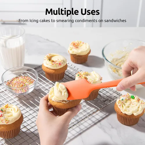 Miniatura 9 de U-Taste Espátula de silicona resistente al calor – 600ºF a prueba de calor de grado alimenticio raspador de tazón de cocina de grado alimenticio