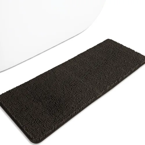 Miniatura 116 de Alfombra de baño pequeña de 12 x 18 pulgadas, lavable y absorbente, antideslizante, alfombra de baño de felpilla gruesa y suave para baño, ducha