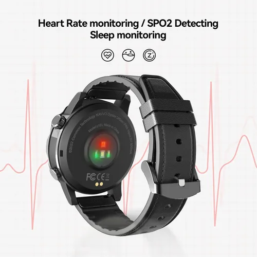 Miniatura 11 de KAVVO Oyster - Mini reloj inteligente Bluetooth de 1.1 pulgadas para mujer, pantalla AMOLED siempre encendida, bisel giratorio, rastreador