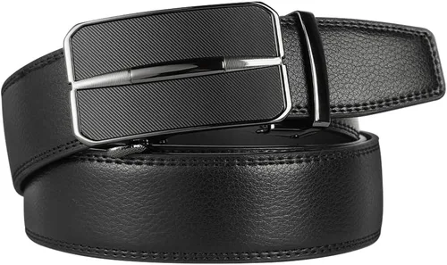 Miniatura 2 de Lavemi - Cinturón de cuero con hebilla automática, con elegante caja de regalo