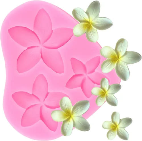 Miniatura 6 de ZiXiang Moldes de silicona de flores Plumeria Peony Rose Pansy Fondant para decoración de pasteles, decoración de cupcakes, gelatina, caramelo