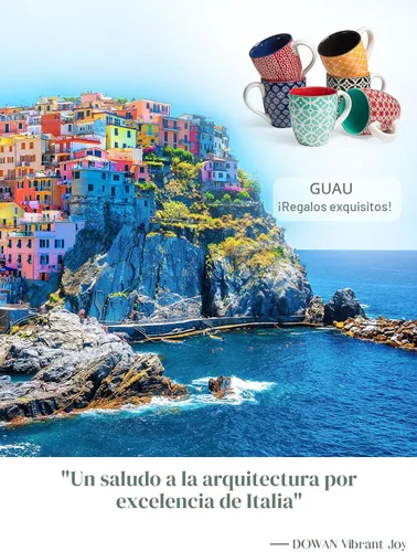 Miniatura 2 de DOWAN Juego de 6 tazas de café, tazas de porcelana grandes de 16 onzas, tazas de té de cerámica con asa para hombres y mujeres, juego de regalo