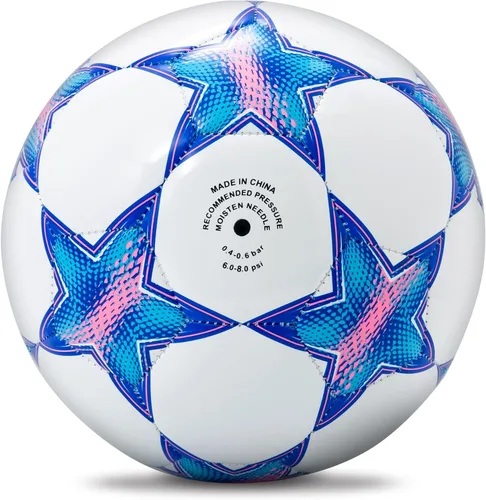 Miniatura 3 de Balón de fútbol Runleaps tamaño 1.5 y tamaño 3 y tamaño 4 y tamaño 5 para niños y adultos, pelotas de juguete con patrón de estrellas