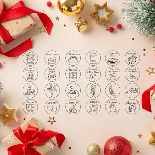 Miniatura 2 de 4 piezas de regalos de noche de cita para parejas, regalos de aniversario 6/11/25 para él, rellenos de calcetines, regalos para el día de San