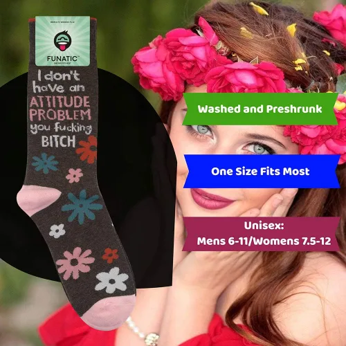 Miniatura 4 de FUNATIC - Calcetines divertidos, locos e inapropiados, regalos novedosos para mujeres, hombres, adolescentes, talla única