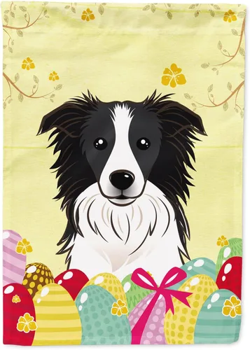 Caroline's Treasures BB1923GF Bandera decorativa para jardín con diseño de Border Collie, para caza de huevos de Pascua, para jardín, jardín, patio,