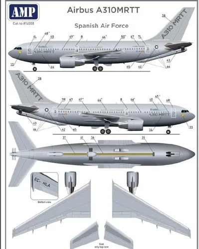 Miniatura 3 de AMP 144-008 - 1/144 Airbus A310 MRTT/CC-150 Polaris AF español, kit de modelo a escala