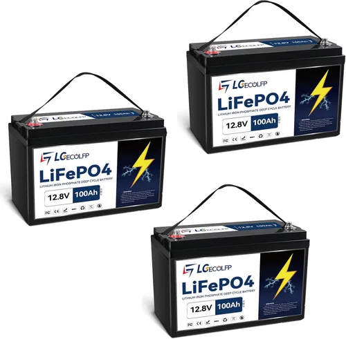 Miniatura 9 de Batería LiFePO4 de 12 V 100 Ah BCI Group 31, batería de litio de 12 V 100 Ah 7000+ciclos profundos, potencia de salida de 1280 Wh, soporte