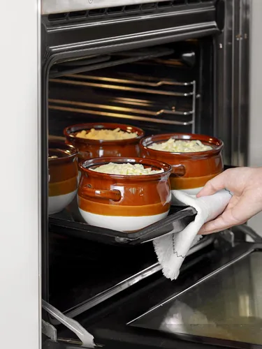 Miniatura 4 de LE TAUCI Cuencos de sopa de cebolla francesa con mangos, 22 onzas de cerámica, cuencos de sopa de cebolla francesa aptos para horno, juego de 4