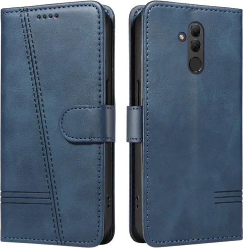 Miniatura 117 de Funda con tapa para Huawei Nova Lite 3, protección de 360 grados, a prueba de golpes, de piel sintética, con función atril y 3 ranuras