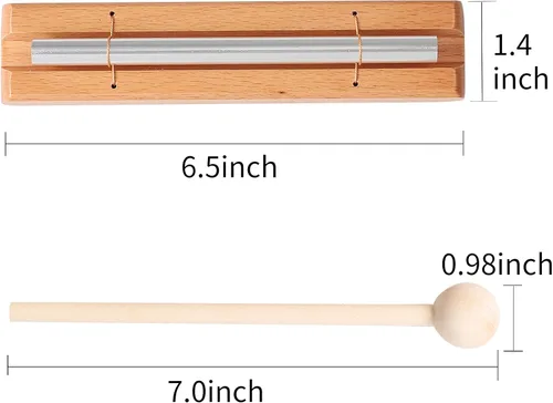 Miniatura 4 de Energy Chimes Campanillas de Percusión: Instrumento Musical de Campanilla de Tono Individual con Mazo para Yoga, Meditación, Sanación con Sonido