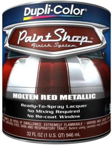 Pintura roja Dupli-Color Paint Bsp212 Mol10 Metálico rojo fundido