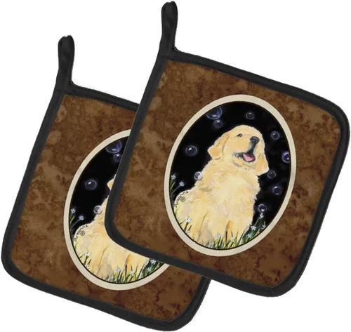 Miniatura 246 de Caroline's Treasures SS8617PTHD - Juego de soportes para ollas de cocina resistentes al calor, almohadillas calientes para horno para cocinar, Husky