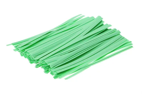 Miniatura 11 de ONLYKXY 80 lazos de plástico para plantas, reutilizables, para pan, tartas, lazos para dulces, bolsas de 4 pulgadas (azul)