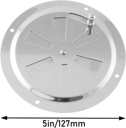 Miniatura 3 de Hoja de ventilación de acero inoxidable 316 de 5 pulgadas, apertura y cierre, placa de ventilación, ventanillas de yate y motocicleta, perilla