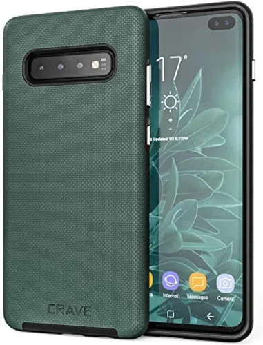 Miniatura 7 de Crave Funda Dual Guard Galaxy S10+ (6.4"), protección a prueba de golpes, color baya