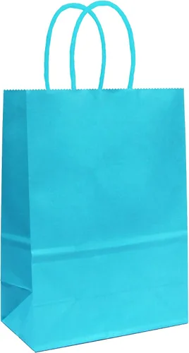 Miniatura 31 de 25 bolsas de regalo pequeñas de papel kraft morado claro, bolsas de regalo moradas con asas para recuerdos de fiesta (8.2 x 6 x 3.1 pulgadas)