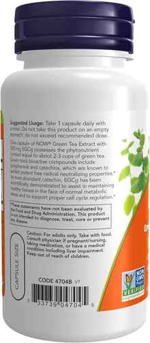 Miniatura 3 de NOW Foods EGCg Extracto de Té Verde 0.014 oz, 4704, 1, 1