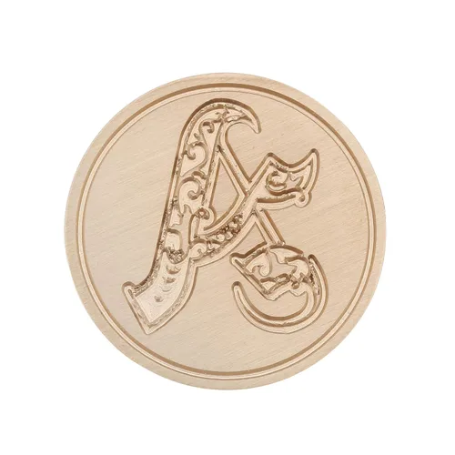 Miniatura 3 de Yoption Sello de cera del alfabeto gótico vintage, sello de cera, sello de cera para tarjeta de Acción de Gracias, sobre, envoltura de regalos