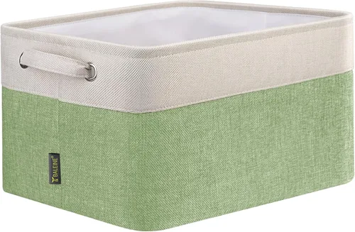 Miniatura 57 de BALEINE 1 paquete de contenedores de almacenamiento de tela para estantes, cestas de almacenamiento de lino para organizar, contenedores decorativos