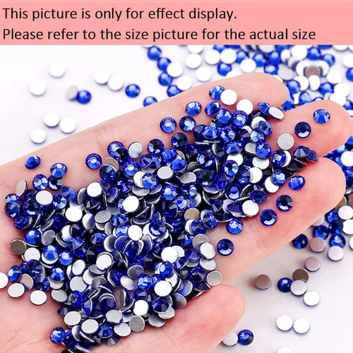 Miniatura 4 de Dowarm 1440 diamantes de imitación SS4 con parte trasera plana, diamantes de imitación de cristal con parte trasera plana de 0.069 pulgadas