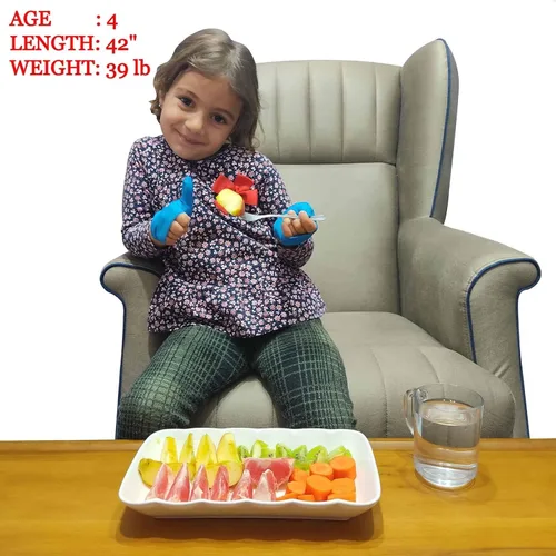Miniatura 4 de OFFA Tope de succión de pulgar para niños (de 3 a 6 años) – El kit incluye 2 guantes disuasorios para chupar el pulgar (azul) y folleto guía
