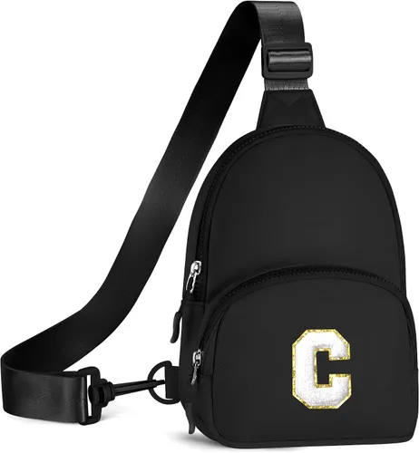 Miniatura 14 de YOOLIFE Bolso bandolera con inicial, bolsas pequeñas para niñas y mujeres, regalos para adolescentes, niñas, adolescentes, novia, dama de honor