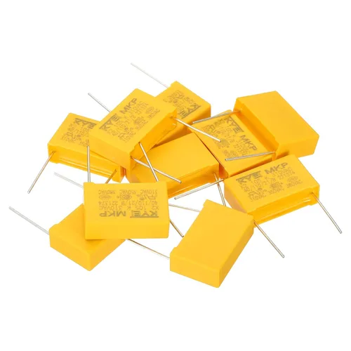 Miniatura 6 de PATIKIL Condensadores de seguridad, paquete de 10 unidades de 0.47uF AC 310V 0.886 in Pin Pitch 1.063x0.669x0.276 in polipropileno Film Capacitor