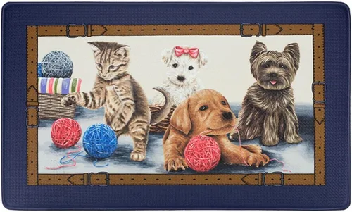 Miniatura 23 de Achim Home Decor - Tapete antifatiga para suelo, 18 x 30 pulgadas, diseño de gallo, impermeable, antideslizante, fácil de limpiar, tapete acolchado