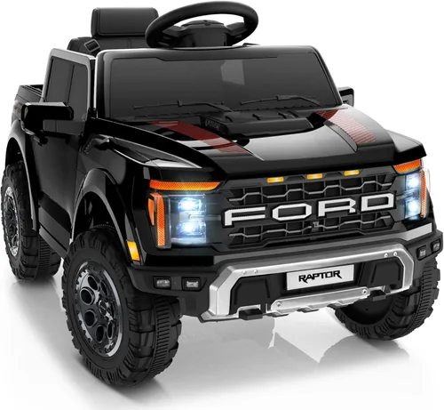 Miniatura 9 de First Ride On - Auto Ford F-150 Raptor de 12 voltios con licencia para niños, juguetes para montar con control remoto, vehículo eléctrico para niños