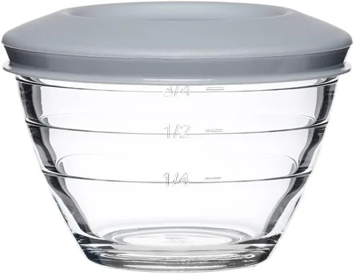 Anchor Hocking Tazones de vidrio de 6 piezas 2 tazas 4-EN-1 PARA PREPARACIÓN