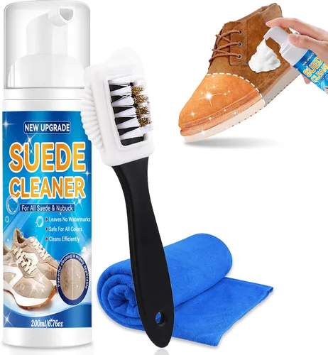Miniatura 8 de Suede Shoe Cleaner Kit– Effectively Removes Dirt & Water Marks,Nubuck Cleaner,Cleans & Restores Shoes-6.76 Oz