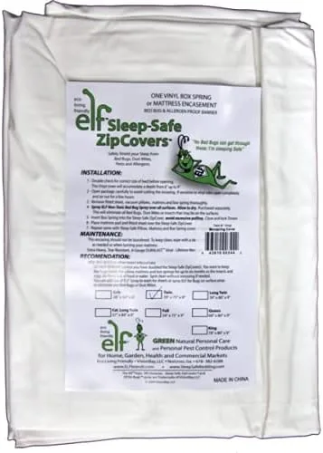 Sleep Safe ZipCover - Funda protectora de colchón con cremallera de calibre 6, tamaño matrimonial, 54 x 75 x 9 pulgadas