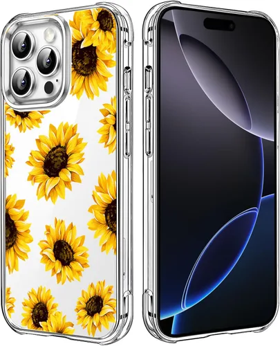 Miniatura 81 de Funda transparente de girasol compatible con iPhone SE 2022 SE 2020 7 8, funda trasera floral para niñas y mujeres, funda protectora transparente