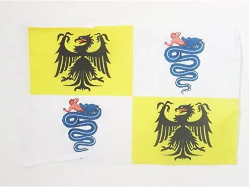 Miniatura 1210 de Bandera de México AZ FLAG, 45.7 x 30.5 cm, con cordones - Pequeñas banderas mexicanas de 30 x 45 cm - Bandera de 45.7 x 30.5 cm